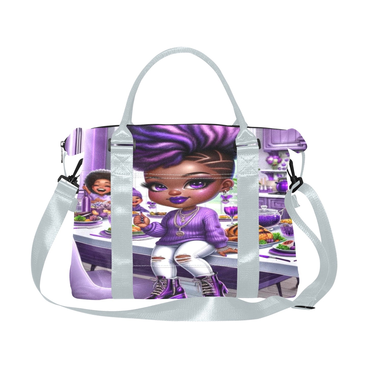 Chic & Sassy: Purple Essence Duffle Bag