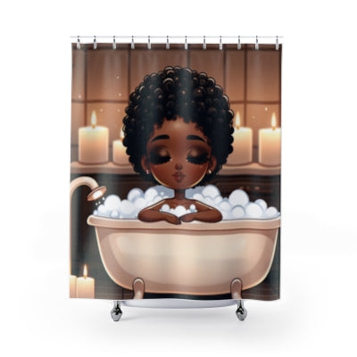 Bubble Bliss Cozy Retreat Shower Curtain