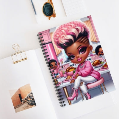 Chic & Sassy: The Pink Essence Collection Spiral Notebook - Ruled Line