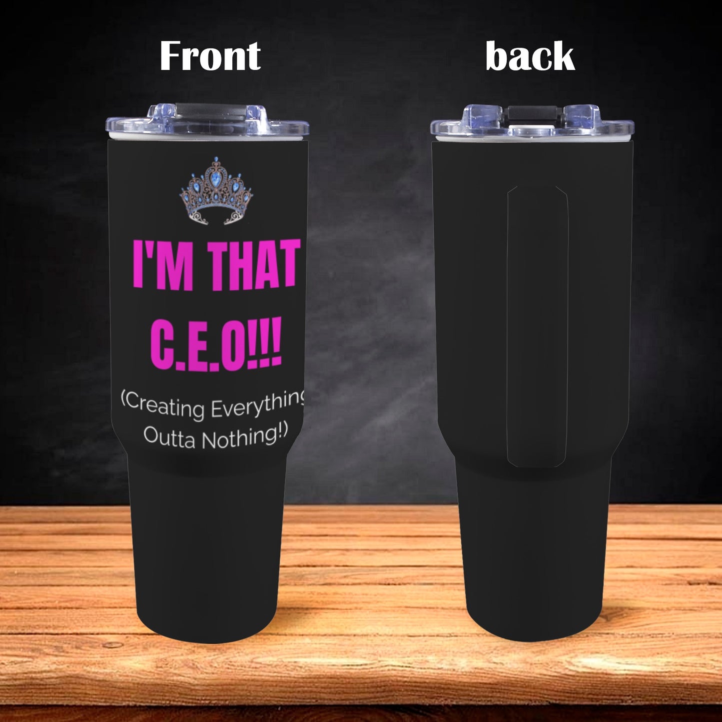 C.E.O. Tumbler Collection Stainless Steel Tumbler – 40oz