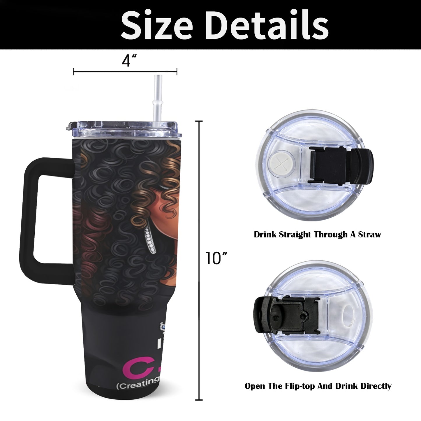 C.E.O. Tumbler Collection Stainless Steel Tumbler – 40oz