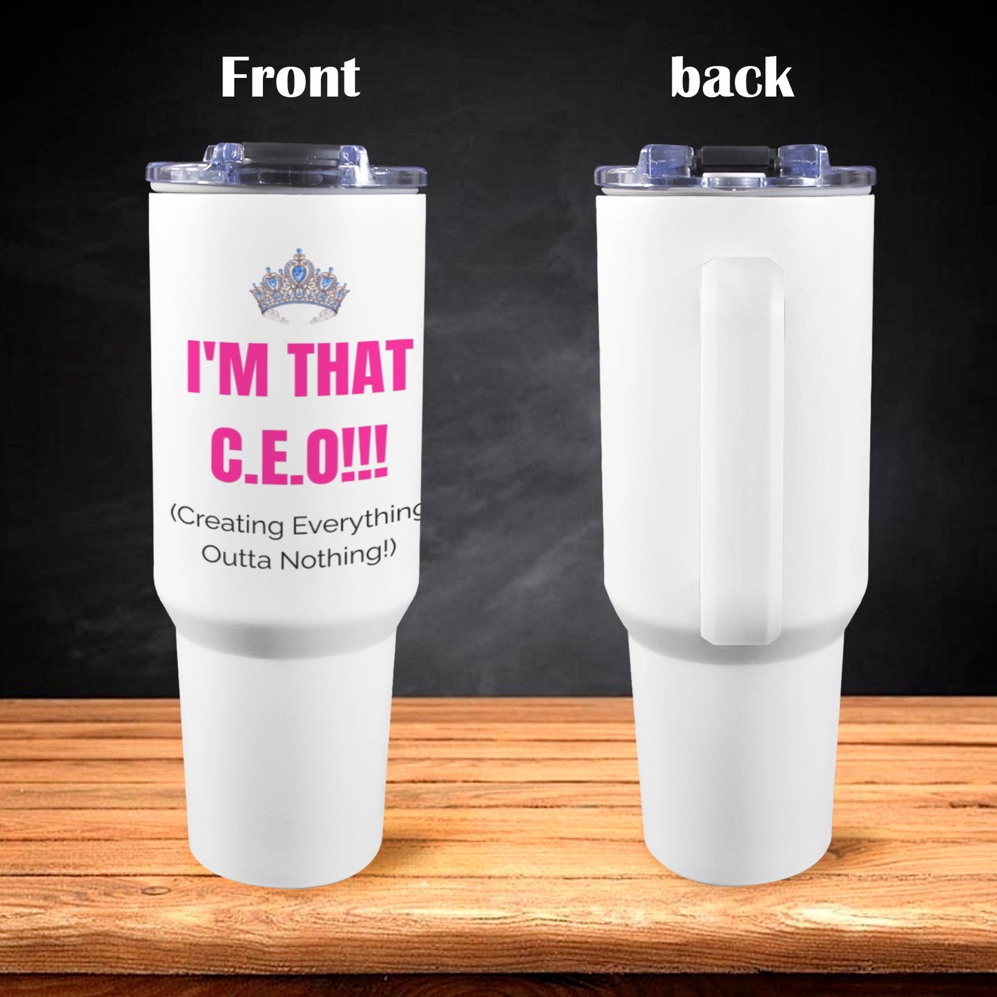 C.E.O. Tumbler Collection Stainless Steel Tumbler – 40oz
