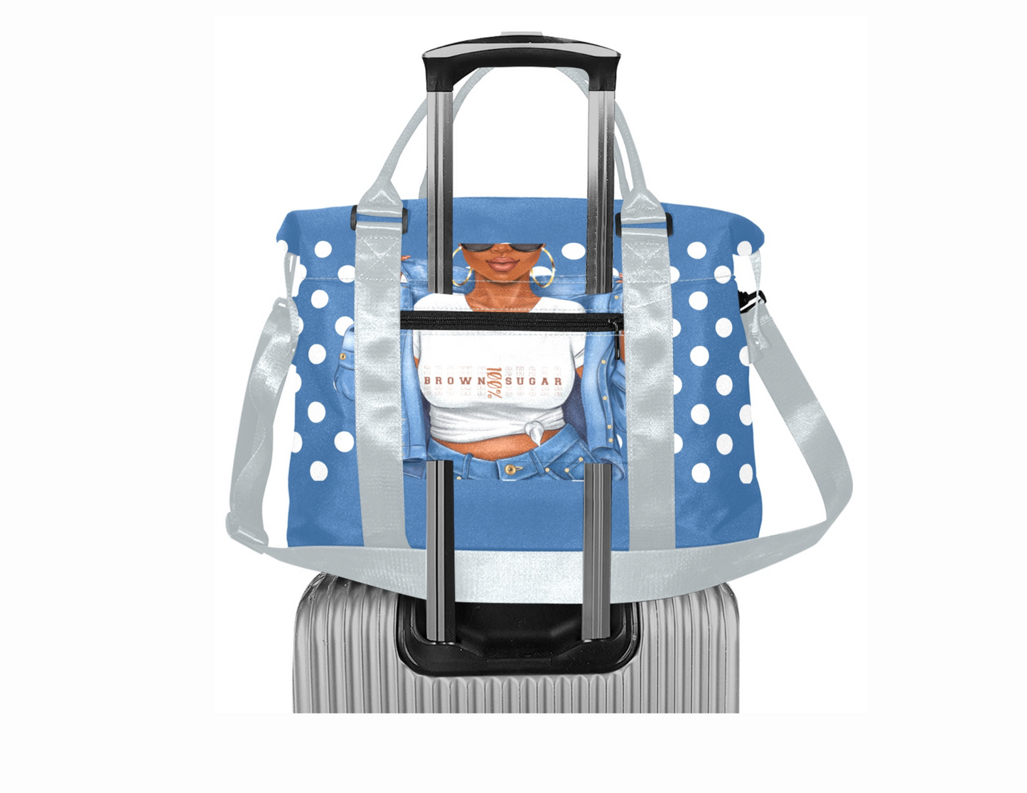 FOS 100% Brown Sugar Large Capacity Duffle Bag