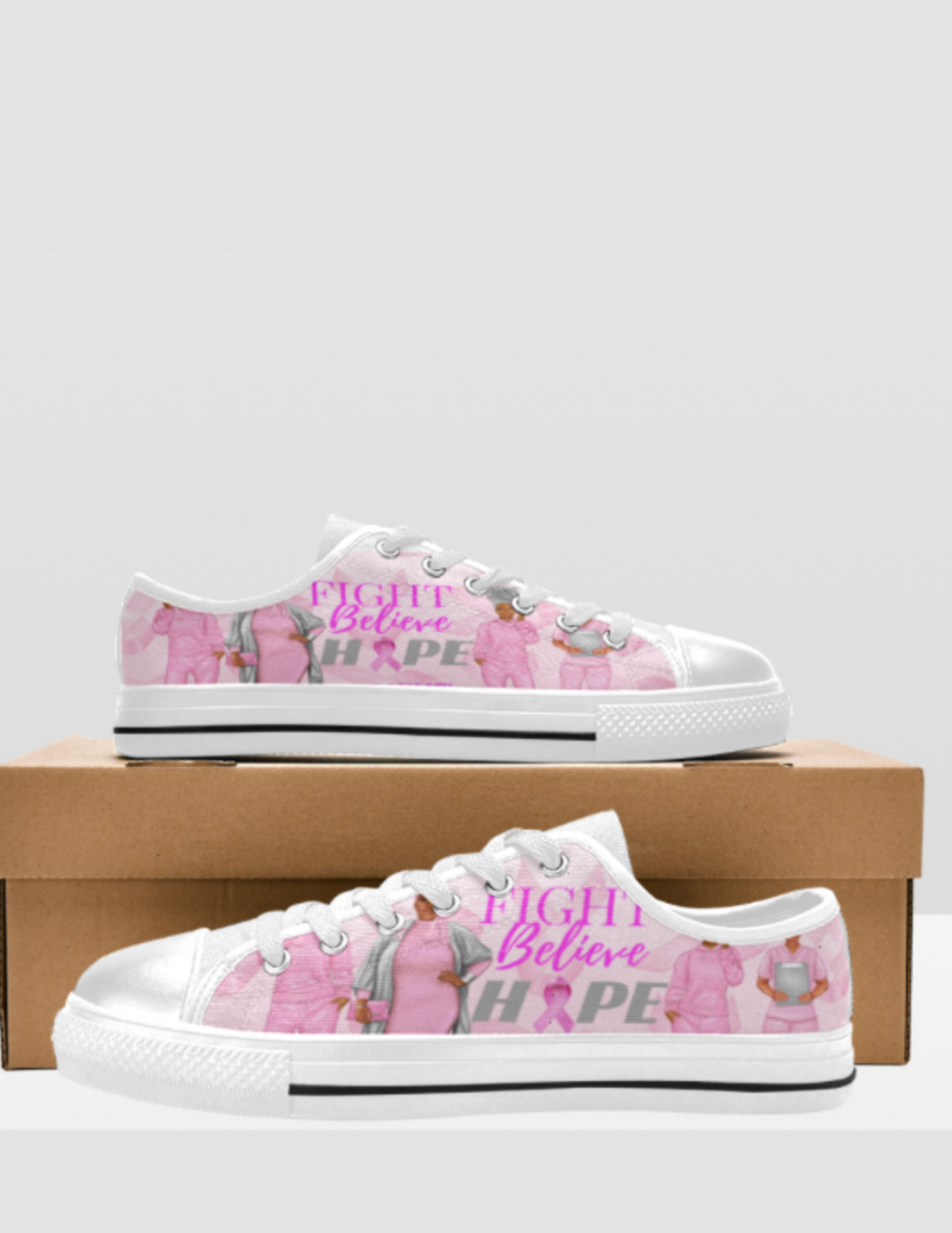 FOS Cancer Awareness Low Top Sneakers