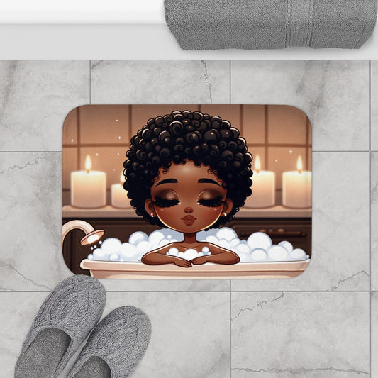 "Bubble Bliss Cozy Retreat Bath Mat"