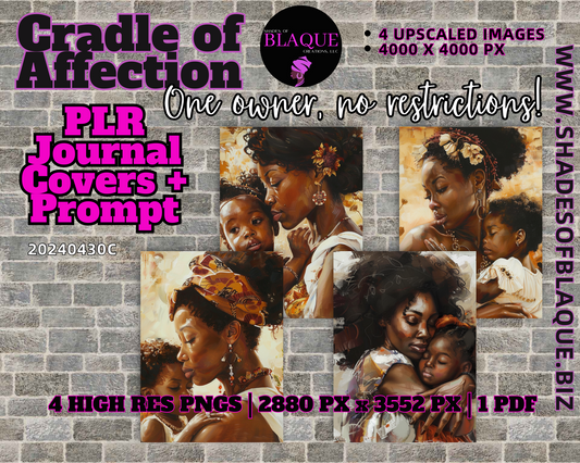 Cradle of Affection  PLR journal Cover + Prompt