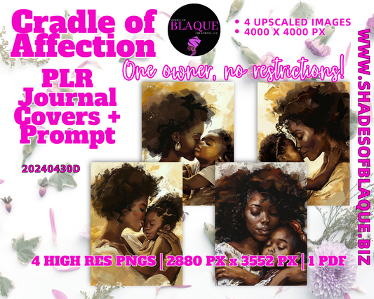 Cradle of Affection  PLR journal Cover + Prompt