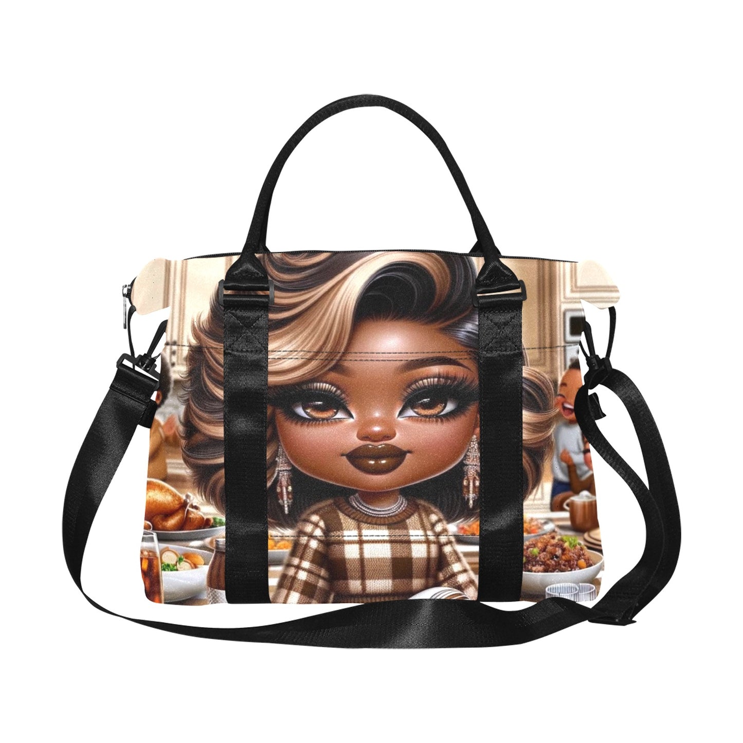 Chic & Sassy: Brown Essence Duffle Bag