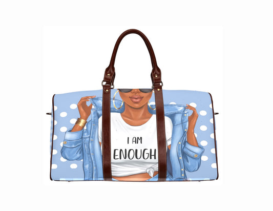 FOS I Am Enough Small  Waterproof Duffle Bag